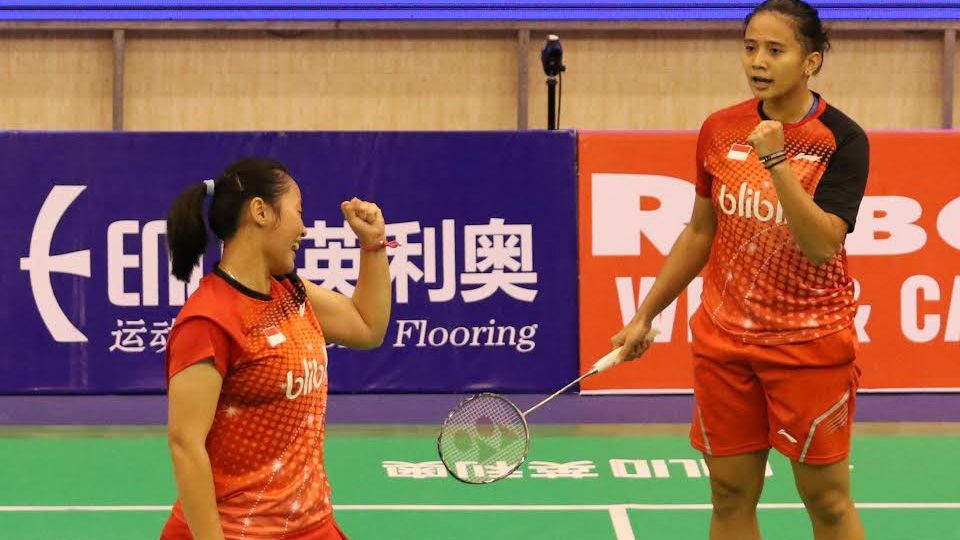 Pasangan ganda putri, Anggia Shitta Awanda/Tiara Rosalia Nuraidah menjadi penentu kemenangan Indonesia. Copyright: &copy; PBSI